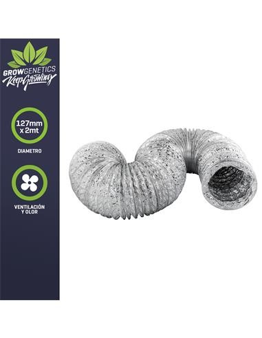 Ducto Aluminio Flexible 127mm X 2mt - Grow Genetics