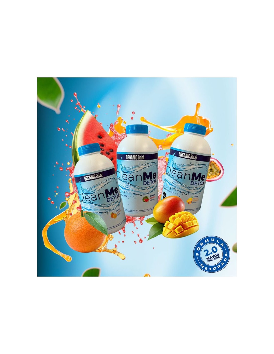 Clean Me Detox Sandía 500ml - Organic BioLab (Para Test de Orina)